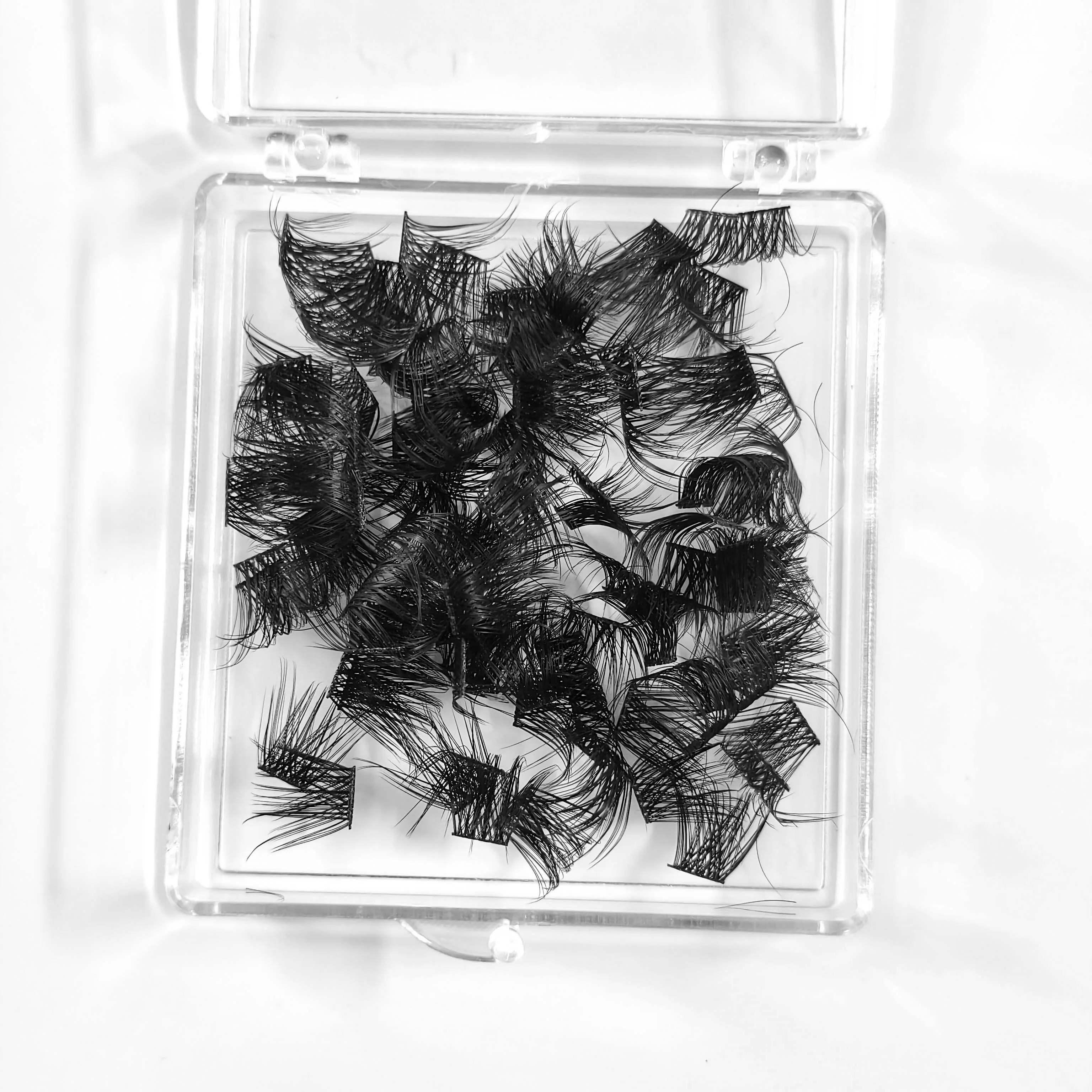 100PCS Cluster Wimpern DIY Einzelne Wimpern Verlängerung 3D Volumen Lash CC Curl Segmentierte Falsche Wimpern Natürliche Flauschige Wimpern – Detail 21