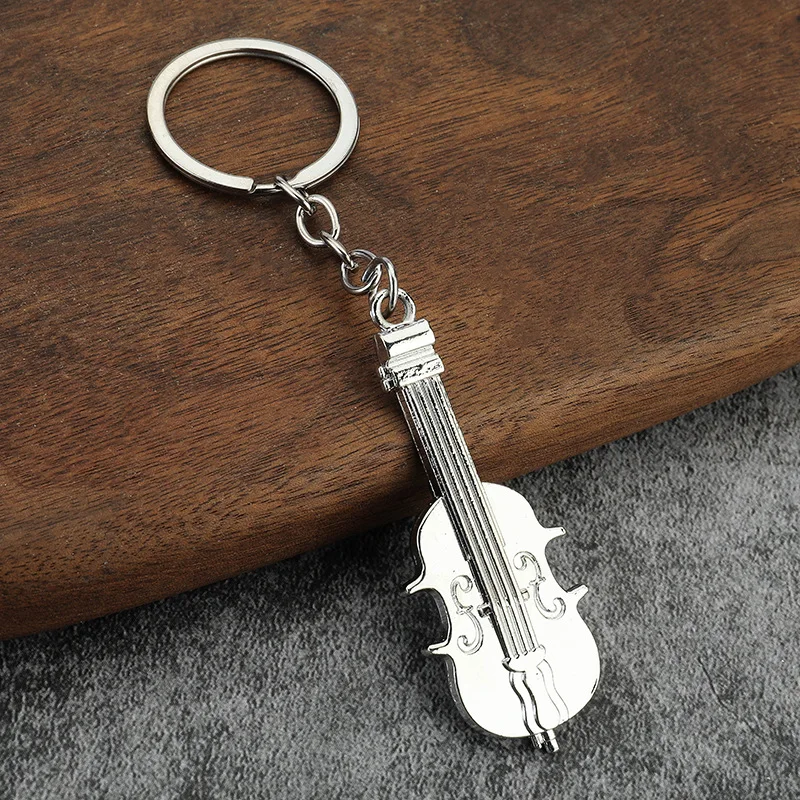1PC Niche Design DIY Keychain, Classic and Simple Violin Keychain, Pendant Pendant Pendant for Women's Fashion, Luggage Key Decoration, Holiday Gift Decoration