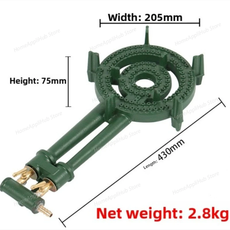 C30 Outdoor Stove Portable Cast Iron Stove Head Gas Stove BBQ Grill Liquefied Gas Gas Double Ring