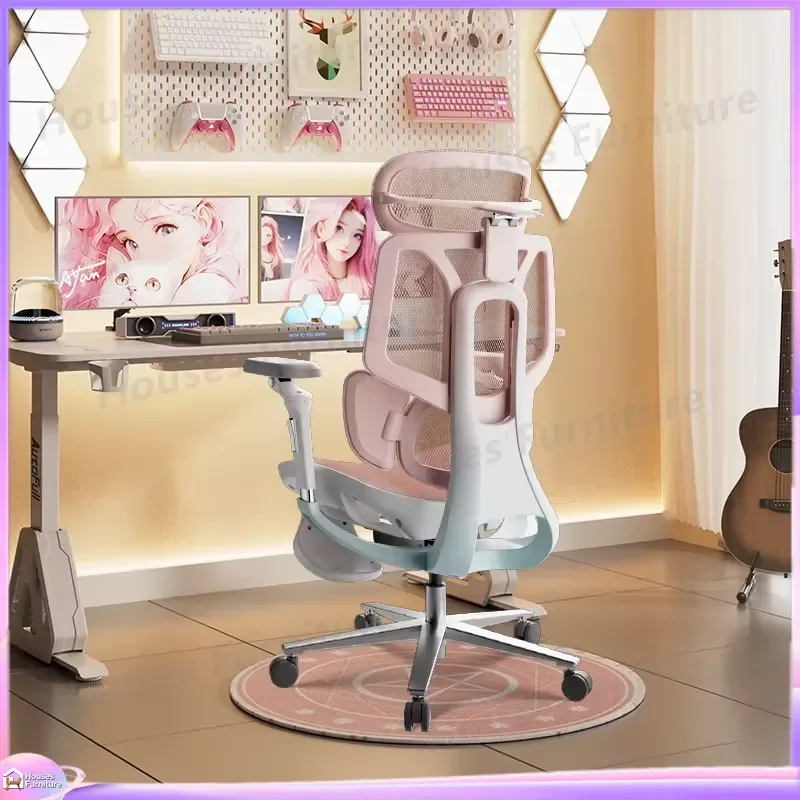 Ergonomic Gaming Chair High Back PU Leather Computer Desk Chair Adjustable Height 4 Level Air Lift Esports Office Seat with