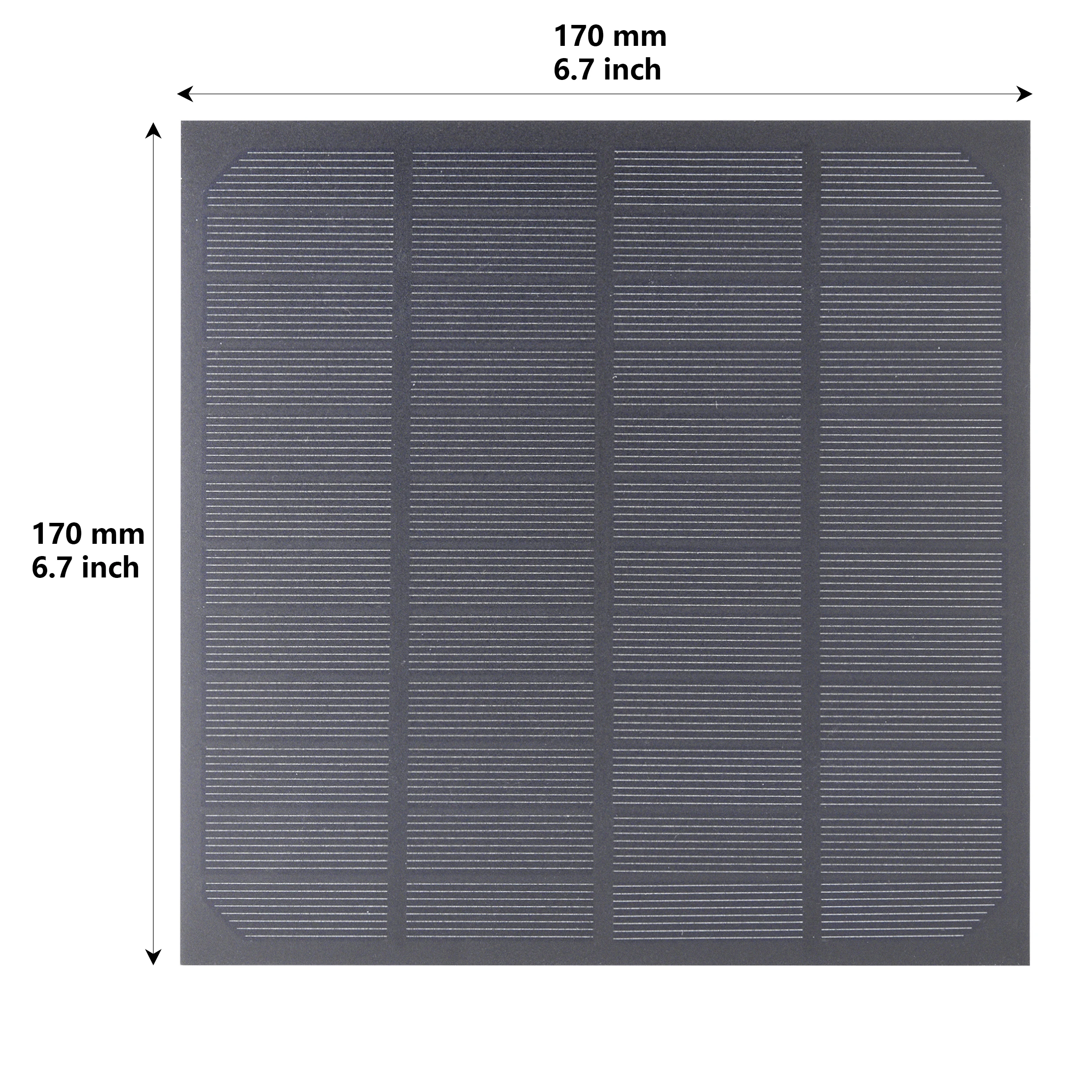 5W 12V Solar Panel, Monocrystalline Solar Charger Panel, 2000mAh DIY Portable Solar Panel, Suitable for Small Electronic Devices