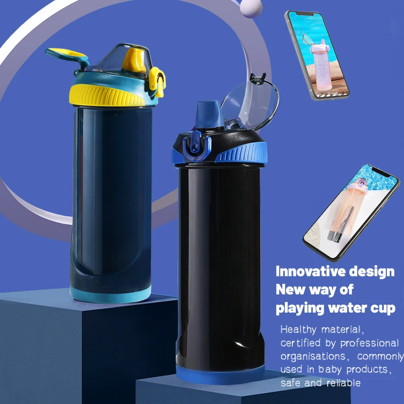 Portable 480ml Hidden Mobile Phone Bottle Outdoor Sport Fitness Water Cup With Secret Compartment Safe Hiding Pill Organizer Box