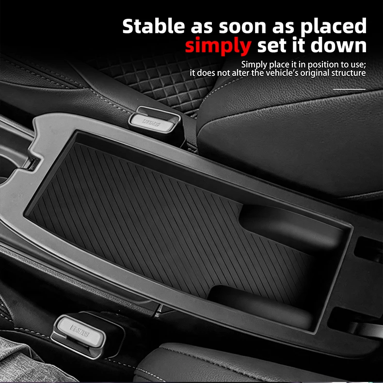 Für Toyota Yaris & Yaris Cross 2021-2026 Auto-Armlehnen-Konsolenablage Kratzfest Verschleißfest Silikon-Dekor-Zubehör – Detail 6