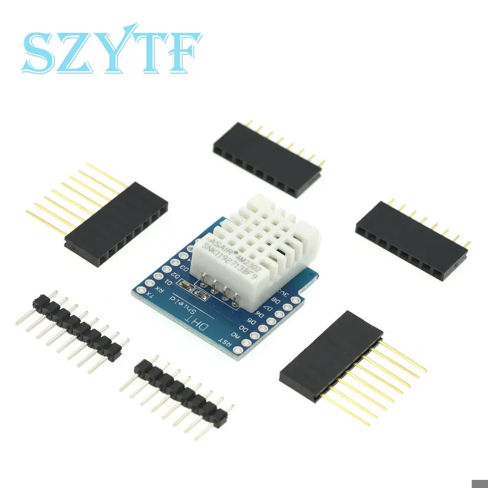 DHT22 وحدة مسبار مستشعر درجة الحرارة والرطوبة AAM2302B DHT D1 اللبنات الإلكترونية الرقمية الصغيرة #4