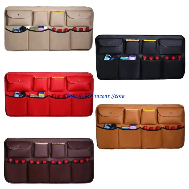 

A70F Multifunctional Car Storage Bag PU Cloth Storage Bag Garbage Bag Box