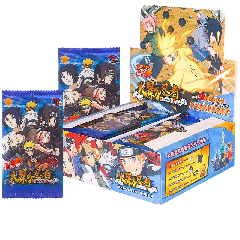 Wholesale New Naruto Complete Series Card Booster Box Full Set Naruto Anime Rare NR BP CR MRCollection Cards Children Toy Gifts