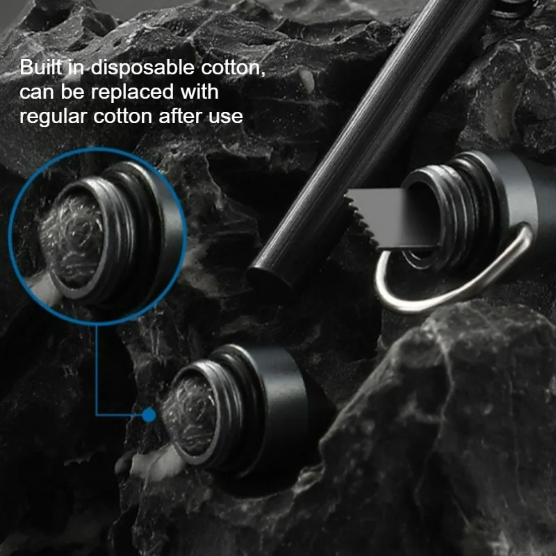 Multi Functional High-frequency Survival Whistle Outdoor Emergency Equipment, Broken Window, Flint, Magnesium Rod, Metal Pen