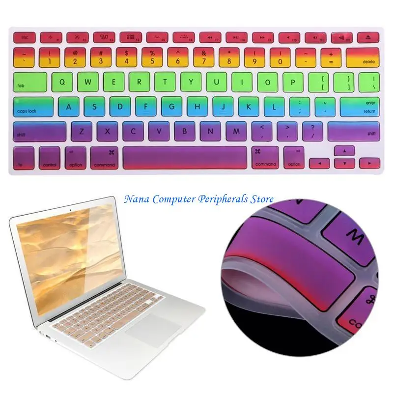 

F68C Silicone Keyboard Cover Skin Protective for Macbook 13" 15"