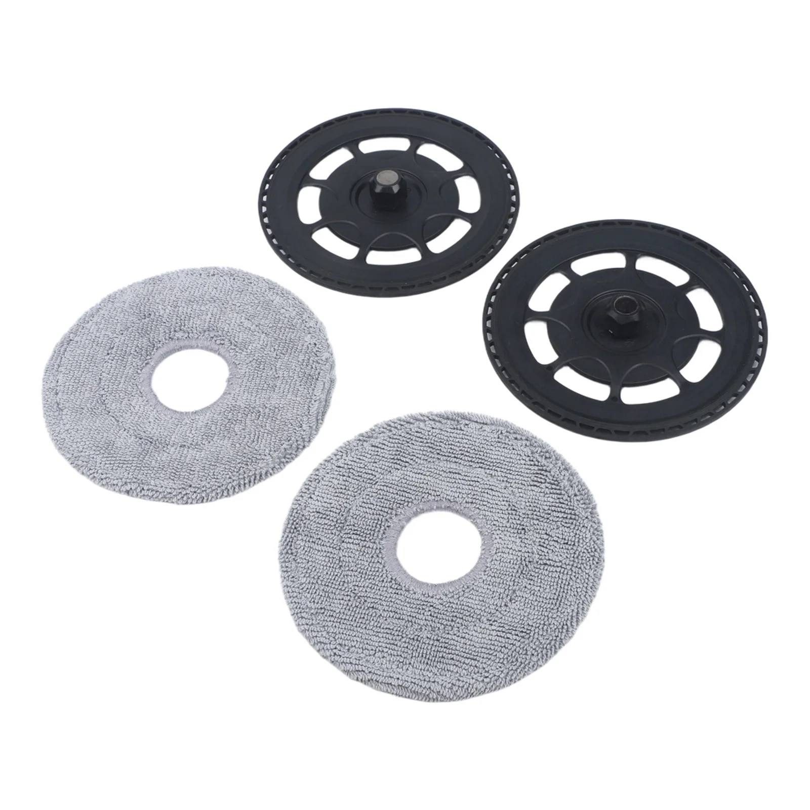 2 Pack Mop Bracket and Microfiber Pad Set for Roborock ForSaros 10R/ForSaros Z70 Robotic Vacuum Mop Refill Kit