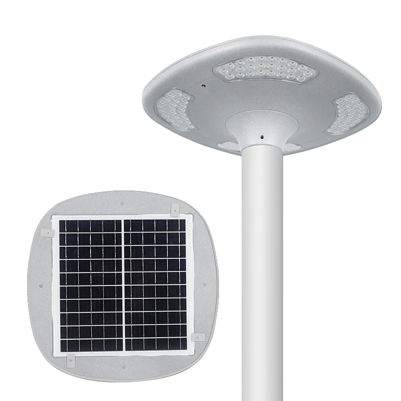 

Outdoor Garden Light Shell Die-casting Aluminum High Pole Viewing 30W Integrated Solar Garden Light Shell Cover
