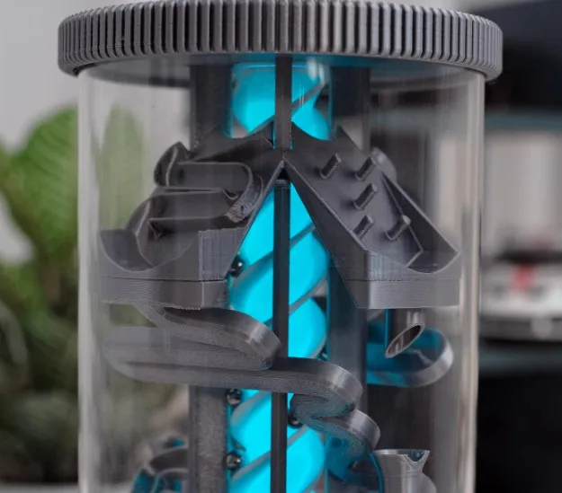 Creative decompression rotating RGB remote control night light desk office computer desktop ornament