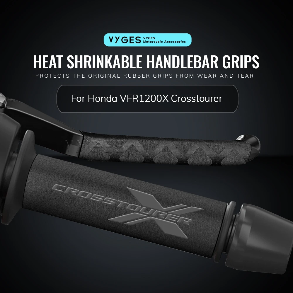 Motorcycle Street Heat Shrinkable Handlebar Grips Clutch Brake Lever Cover Grip Glove For Honda VFR1200X Crosstourer