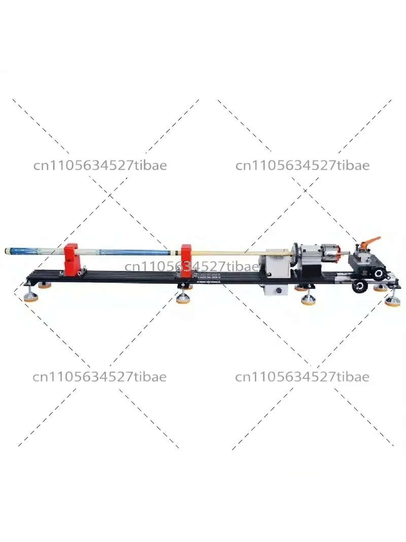 Billiard Cue Repair Machine Lathe Kit with Copper Hoop, Corner Repair Tool, Leather Tip Press, Pool Stick Maintenance Equipment