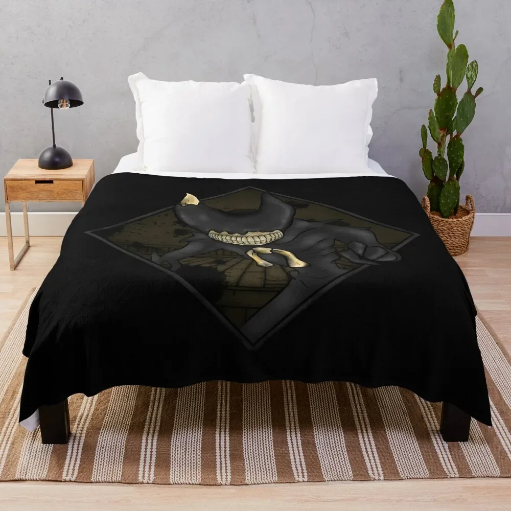 

BATIM BATDR Bendy new ink demon art Throw Blanket