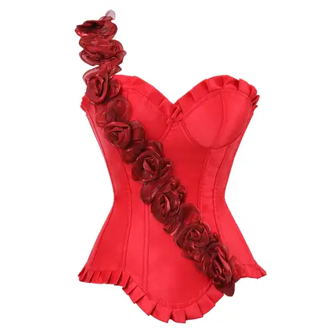 महिलाओं के लिए कोर्सेट, साटन लेस-अप कोर्सेट, फ्लोरल बस्टियर, विंटेज कोर्सेज, शोगर्ल, प्लस साइज़ बर्लेस्क आउटफिट, ग्रेजुएशन पार्टी कॉस्ट्यूम्स 8 best sales कोर्सेट पुष्प - №7