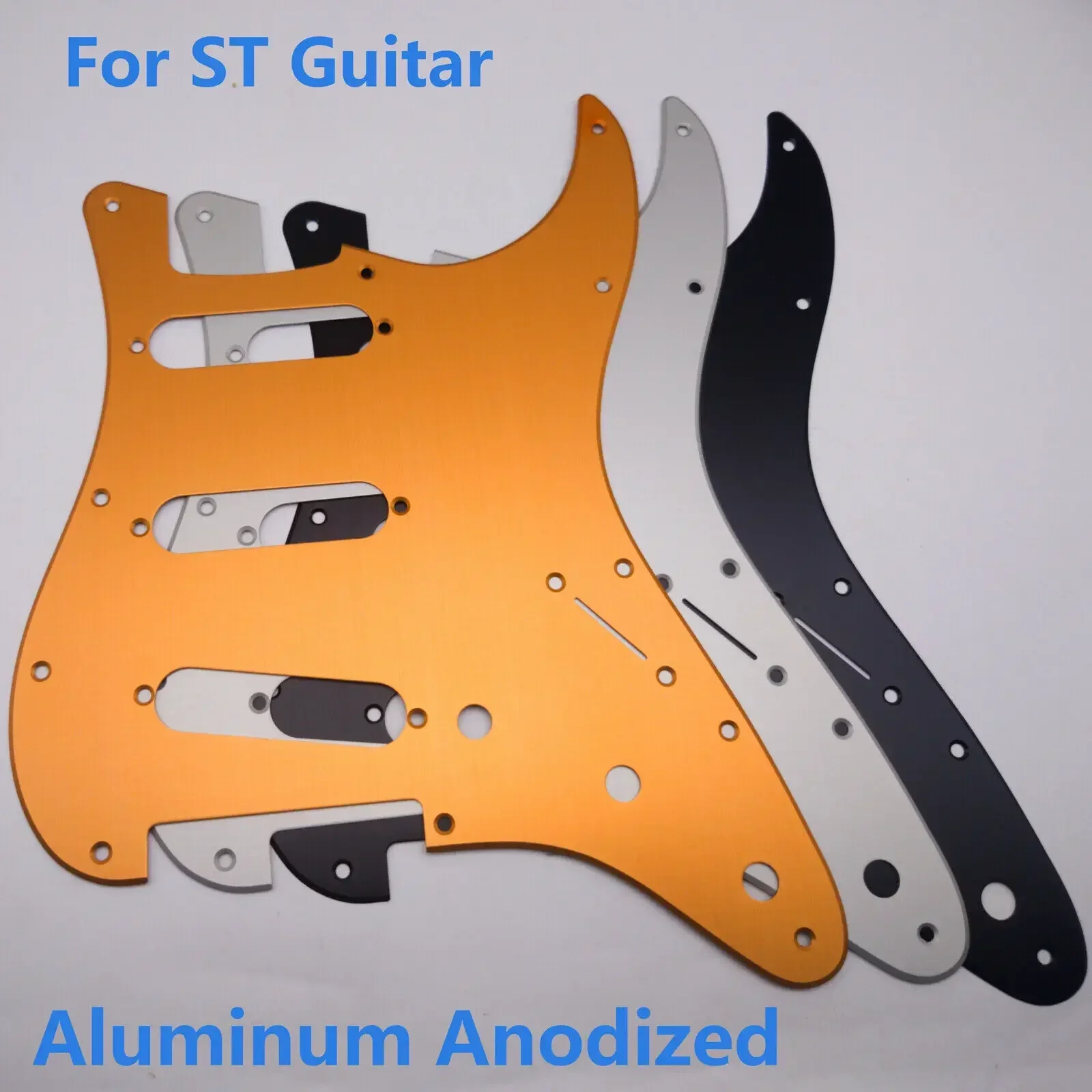 ST SSS Pickguard Aluminum for Single Coil St USA 11-Hole Electric Guitars Replacement Parts