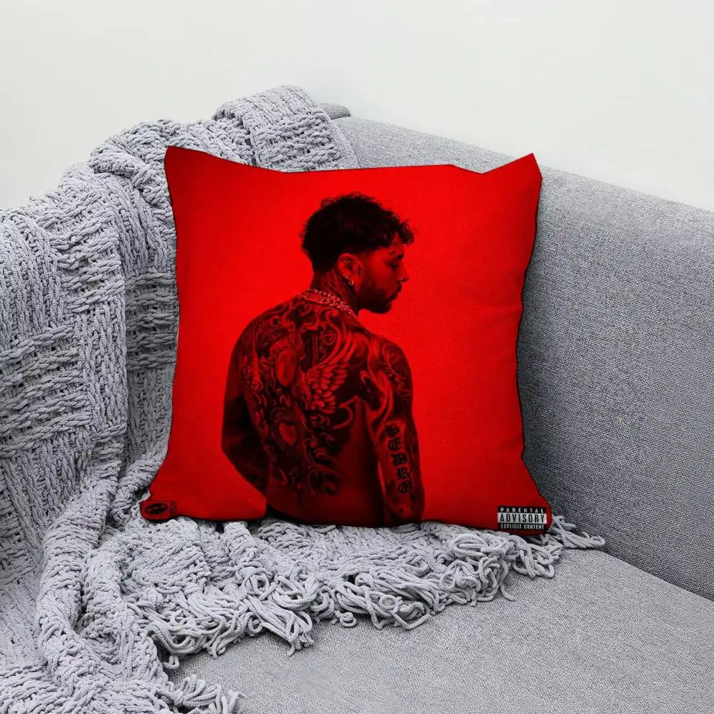 Singer D-Dalex Cuarto Rojo 30x30cm 45x45cm Pillow Case Decor Protective Covers Comfortable Soft For Sofa Living Room Home Office
