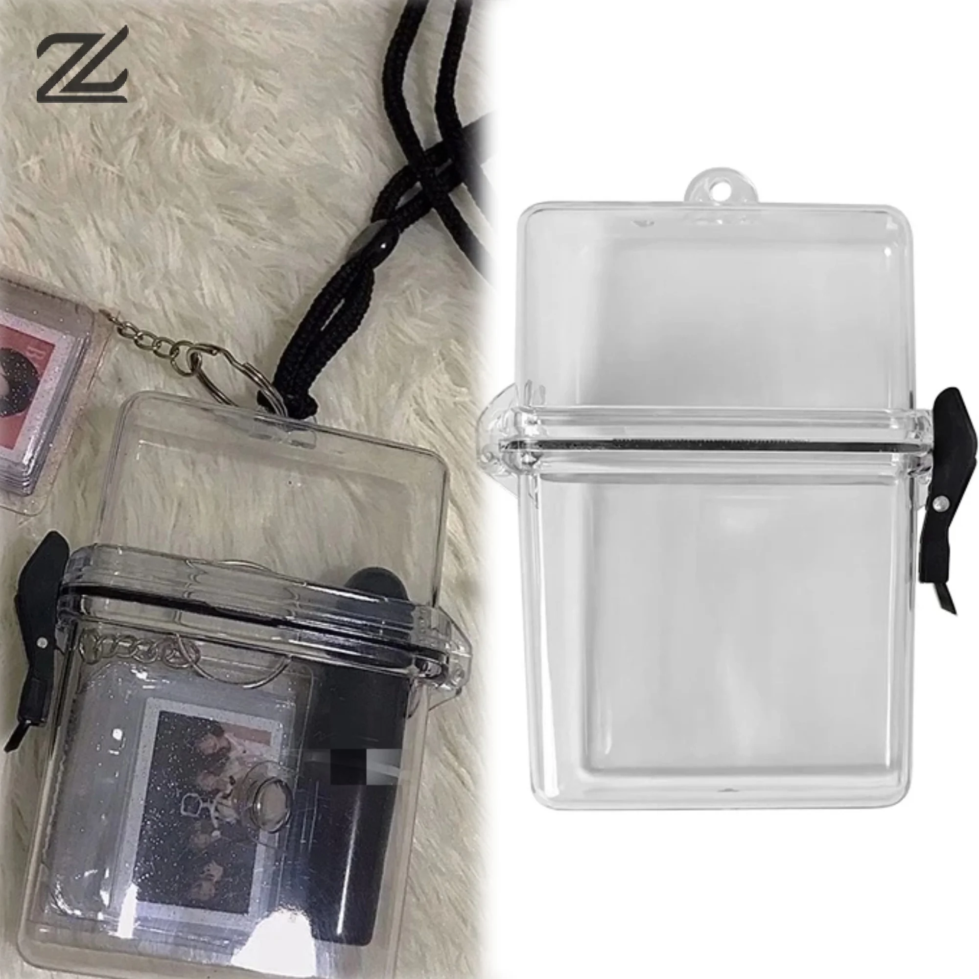 Ins Toploader Photocards Storage Box Kpop Idol Photo Card Holder Boxes Kawaii Album Case Container Portable sleeve storage box