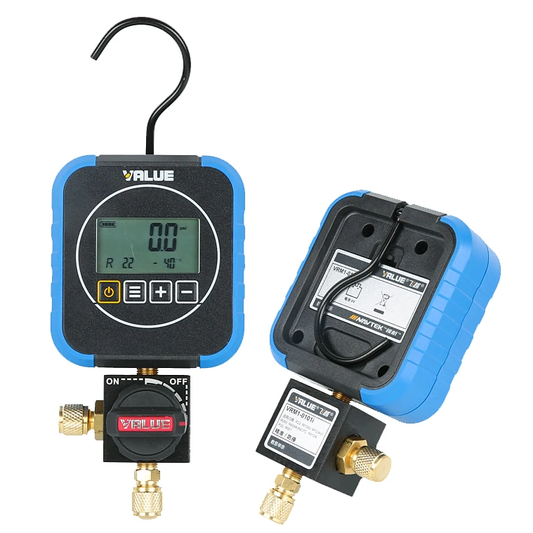 VALUE VRM2-0101i VRM1-0101i Digital Pressure Gauge Air Conditioning Refrigerant Tool for R22 R134 R600 R410