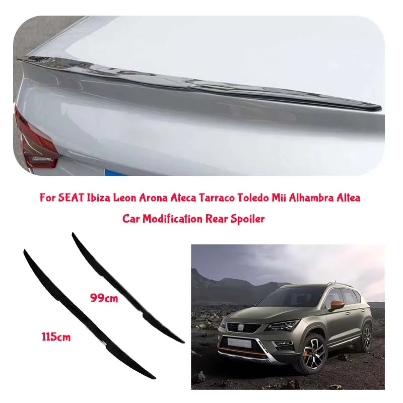 For SEAT  PVC Material Car Special Tail Wing Punch-Free Integrated Paste Auto Spoiler car wing