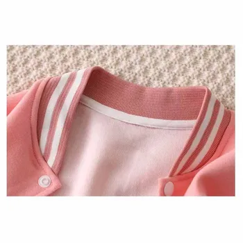 Kids Letter Baseball Jacket 5 Boys Girls Baseball Coat Baby Letter Jacket Spring Autumn New Clothes Girls Fashion Casual Sports Outerwear 12M-12 Years Old 5