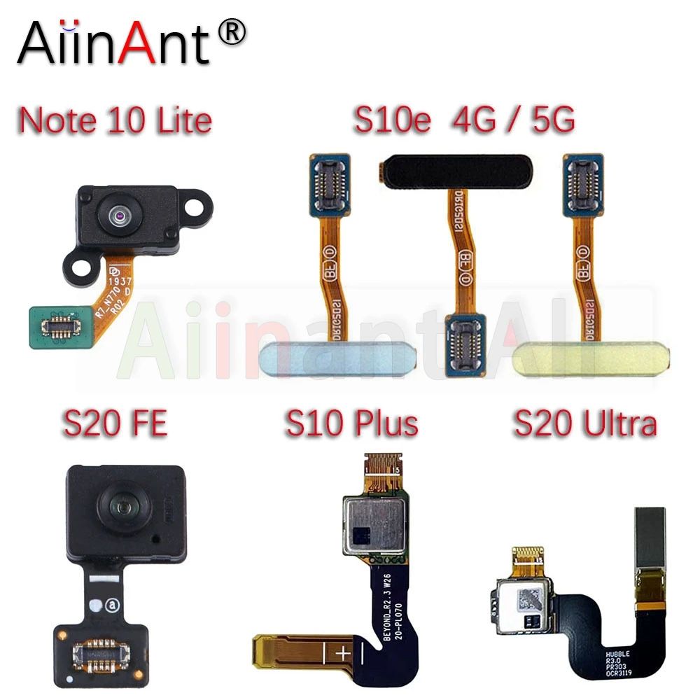 AiinAnt Back Home Button ID Key Fingerprint Sensor Flex Cable For Samsung Galaxy S10 S20 Plus + Ultra S10E FE G973F G970F G975F