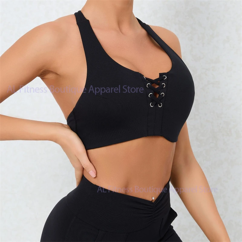 Sportswear Halter Women Bra Top Training Bodybuliding Women's Yoga Clothing Gym Workout Fitness Woman Yoga Underwear Sports Bra