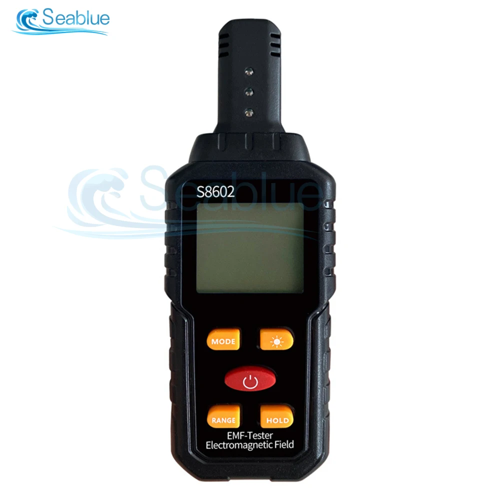 3 in 1 S8602 Portable Electromagnetic Radiation Radioactive Tester LCD Display EMF Detector Person Dosimeter X-ray Radia