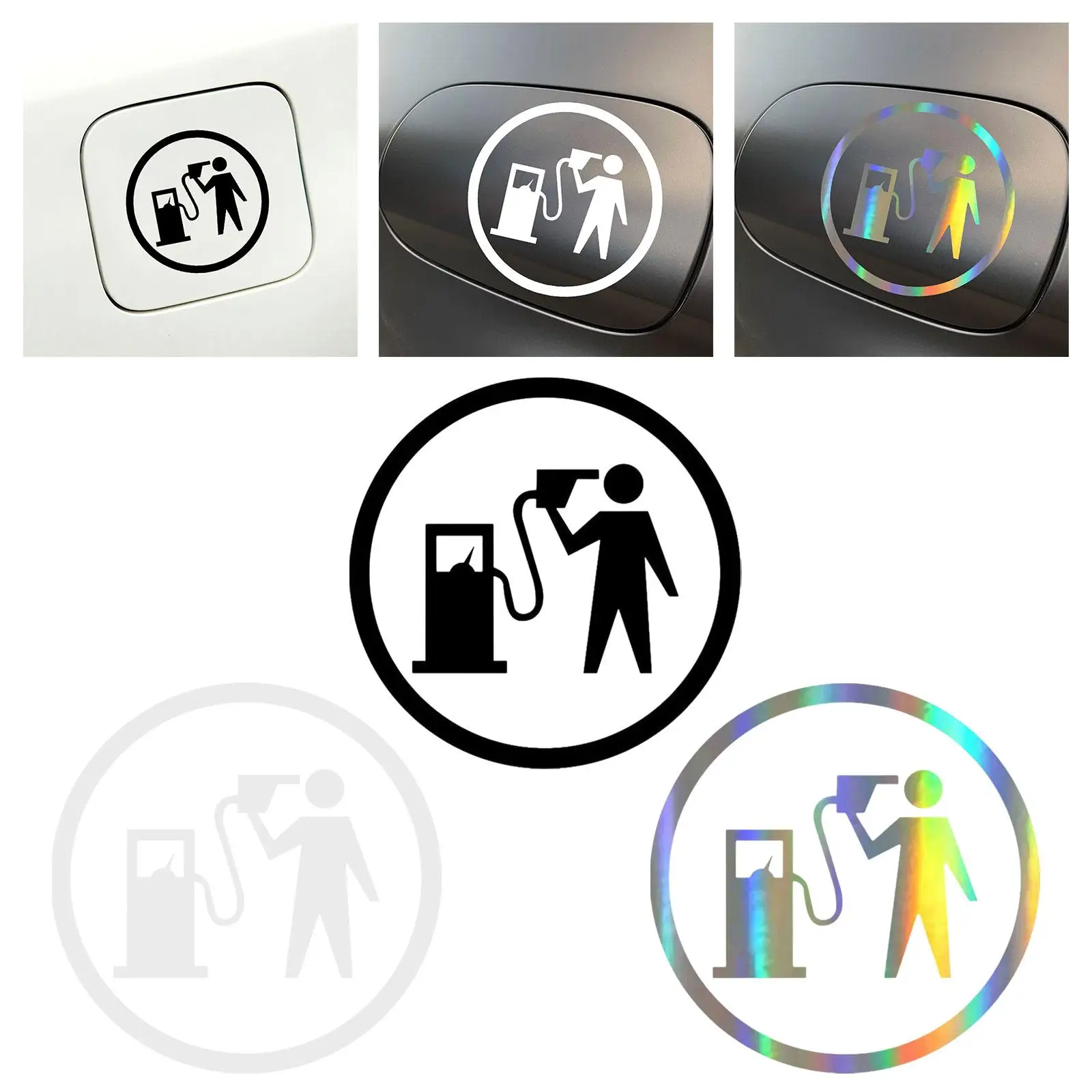 

Car Sticker Decor Durable Easy Installation Vinyl Decal Funny Signs Decal for Motorcycle Trucks Cars Window Fuel Tank Cap