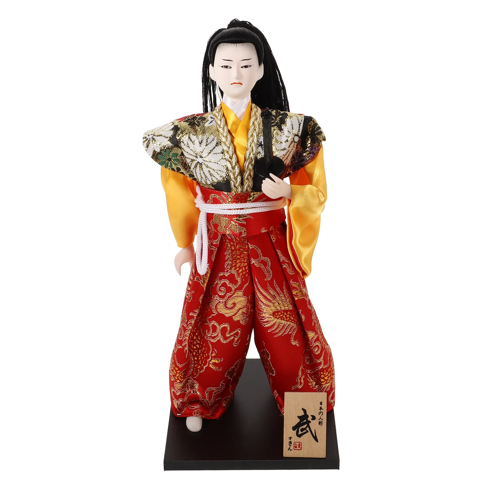 

Samurai Figure Japan Samurai Statue Ninja Figurine Traditional Warrior Doll Asian Men Collectible Sculpture Table