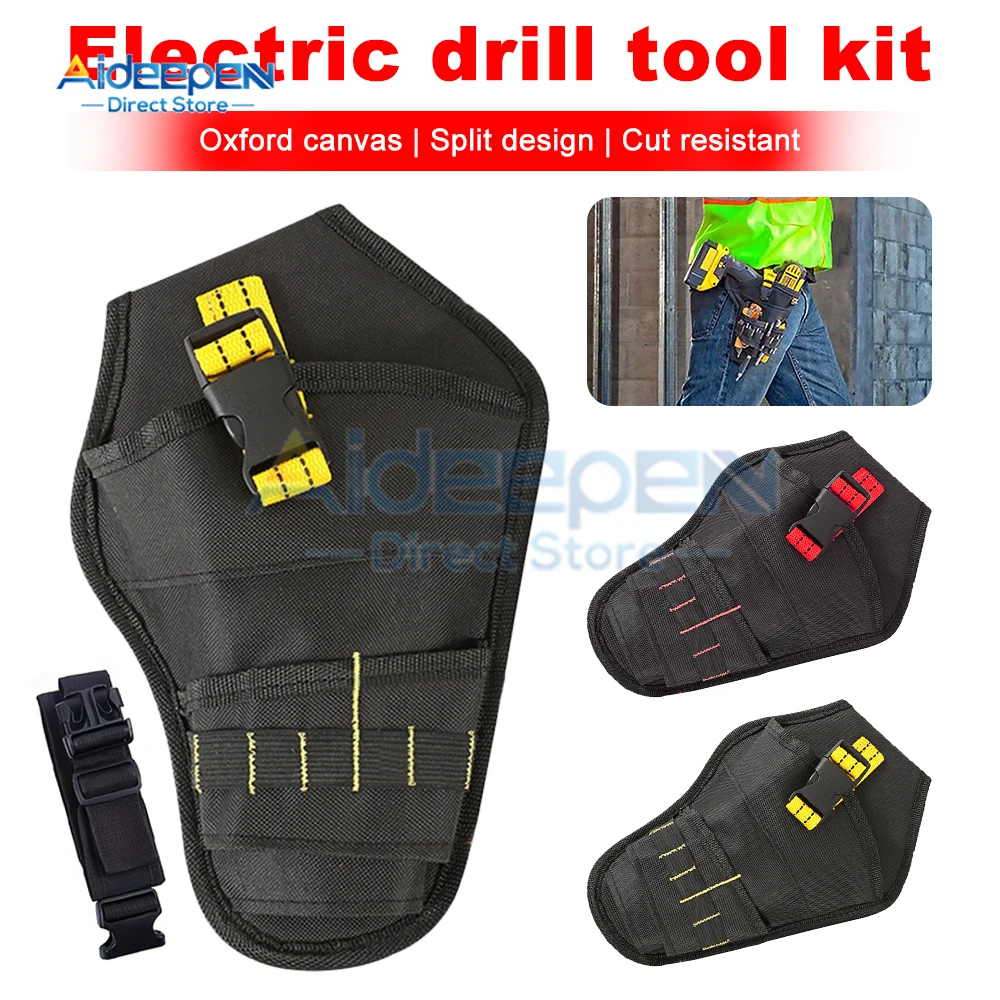 Multifunctional Tool Bag Nylon Fabric Tool Belt Screwdriver Kit Holder Tool Bag Pocket Pouch Bag Electrician Waist Pocket Case