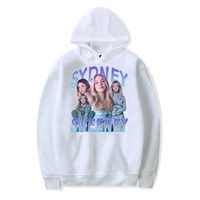 Sydney Sweeney Graphic Print Hoodies Vintage Merch Hooded Women Men Casual Streetwear Fashion Sweatshirts Oversized Clothes