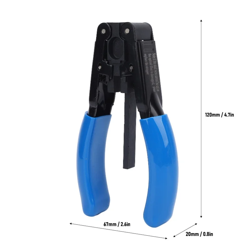 Fiber Optic Stripper Insulated Wire Stripping Pliers For 1-2 Cores Fibers 2.1x1.6mm Optical Cable
