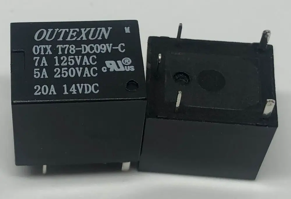 New OTX T78-DC09V-C (T78-1C-9V-20A) Relay 5pins