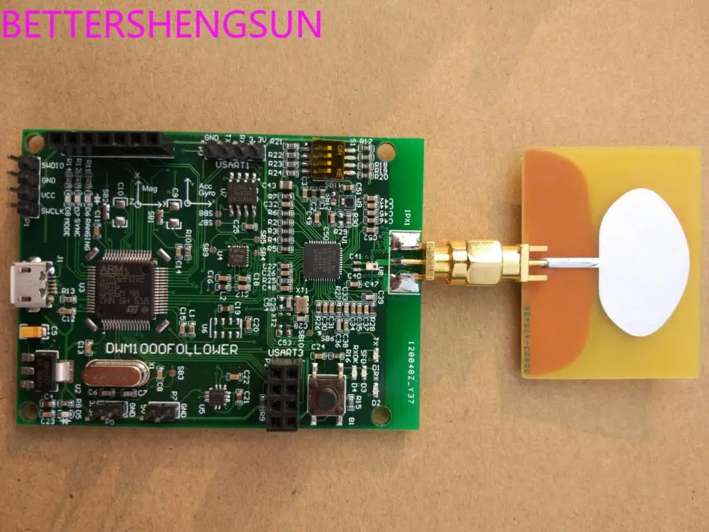 DW1000FOLLOWER  board UWB indoor positioning follow Abandon DWM1000 300 meters distance