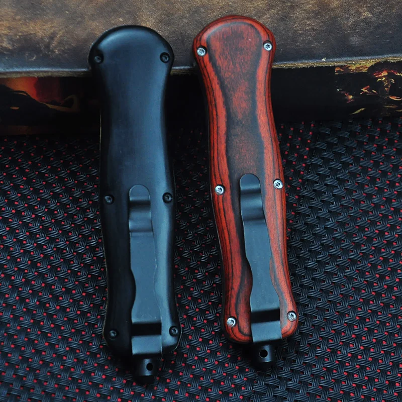 

BM3300 Нож OTF Tech Карманный нож с деревянной ручкой D2 Лезвие Открытый Кемпинг Тактика Охота EDC Фрукты Утилита EDC Инструменты