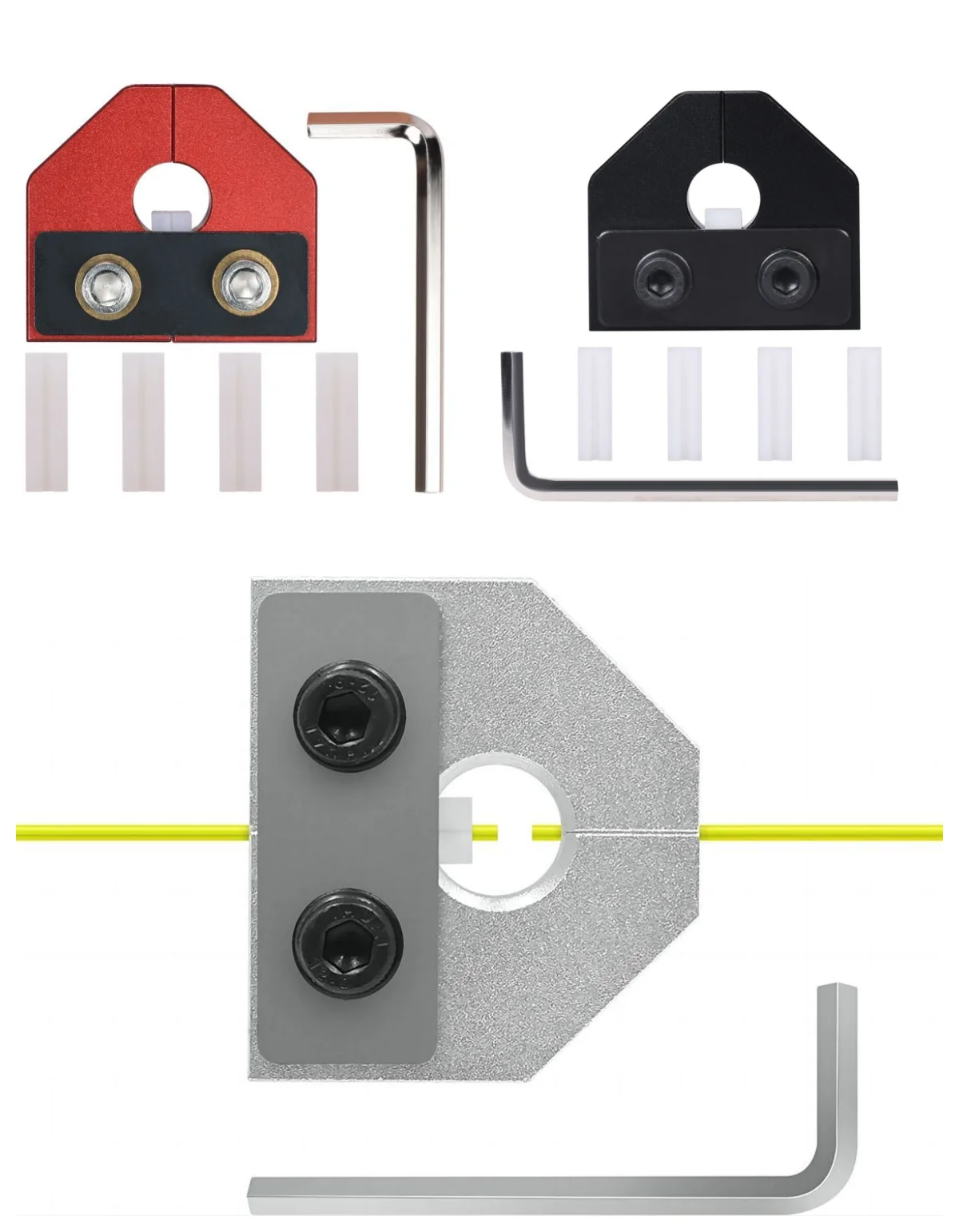 

Запчасти для 3D-принтера, разъем с нитью из алюминиевого сплава, разъем для Bambu Lab Creality Elegoo eSUN Sunlu PLA PETG ABS