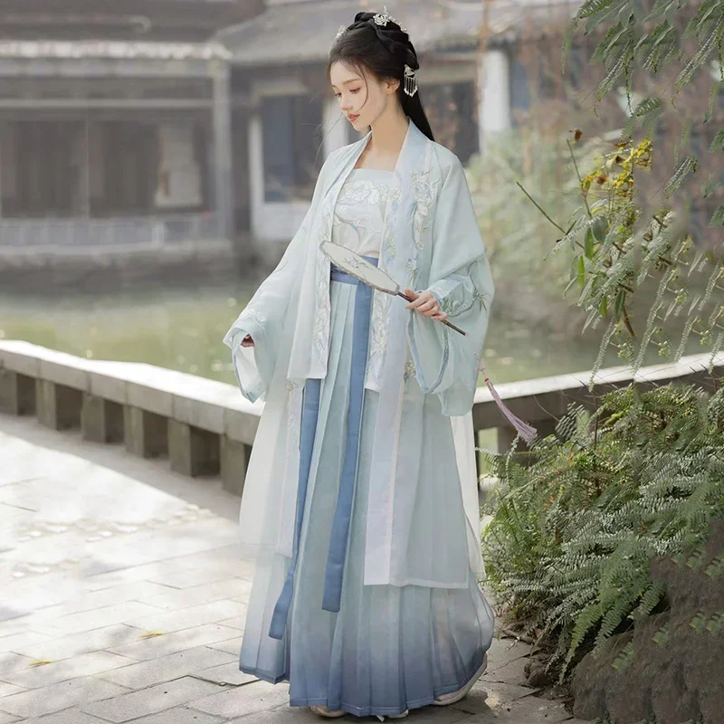 

Chinese Traditional Hanfu Costume Woman Ancient Han Dynasty Dress Oriental Princess Dress Lady Elegance Tang Dynasty Dance Wear