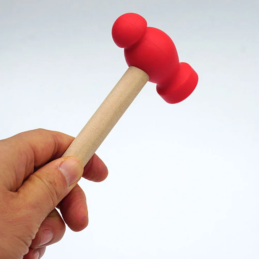 4 Pcs Toys for Babies Small Wooden Hammer Pounding Kids Hammers Mallet Portable Children Toddler