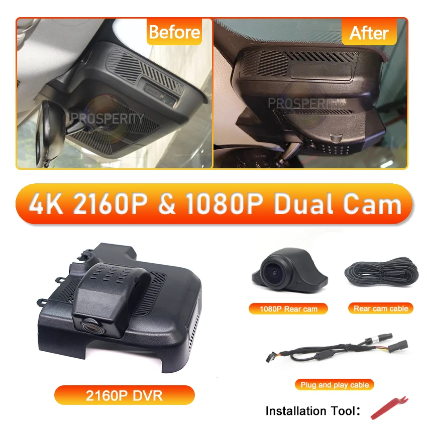 For Jaecoo J7 SHS PHEV 2023-2026 Plug and Play Dash Cam 4K 2160P Car Camera Recorder Dashcam WIFI Car Dvr Recording Devices image 3