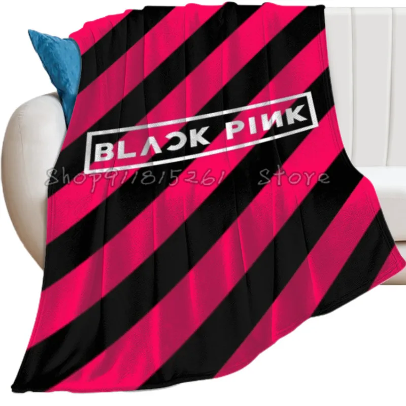 KPOP BLACKPINKS LISA Throw Blanket Fuzzy Warm Throws for Winter Bedding3D Printing Soft Micro Fleece Blanket