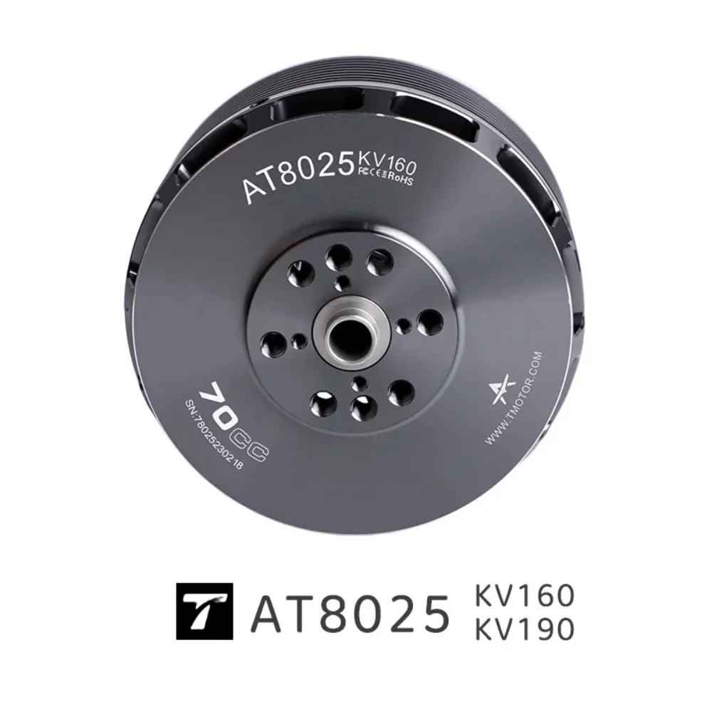 TMOTOR AT8025 Heavy-Duty Brushless Motor For Industrial VTOL  12S Powerplant IP45 Certified For Mapping SurveyUniFly