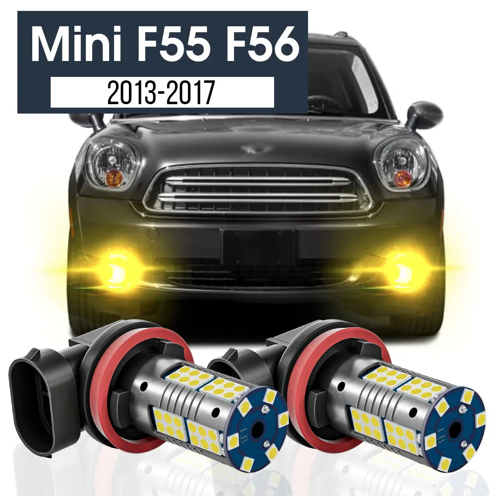 

2pcs LED Fog Light Lamp Blub Canbus Accessories For Mini Cooper F55 F56 2013 2014 2015 2016 2017