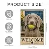 NGZ Silver Lab Ball Welcome Garden Flag 12x18 Inch Linen for Dog Garden llz