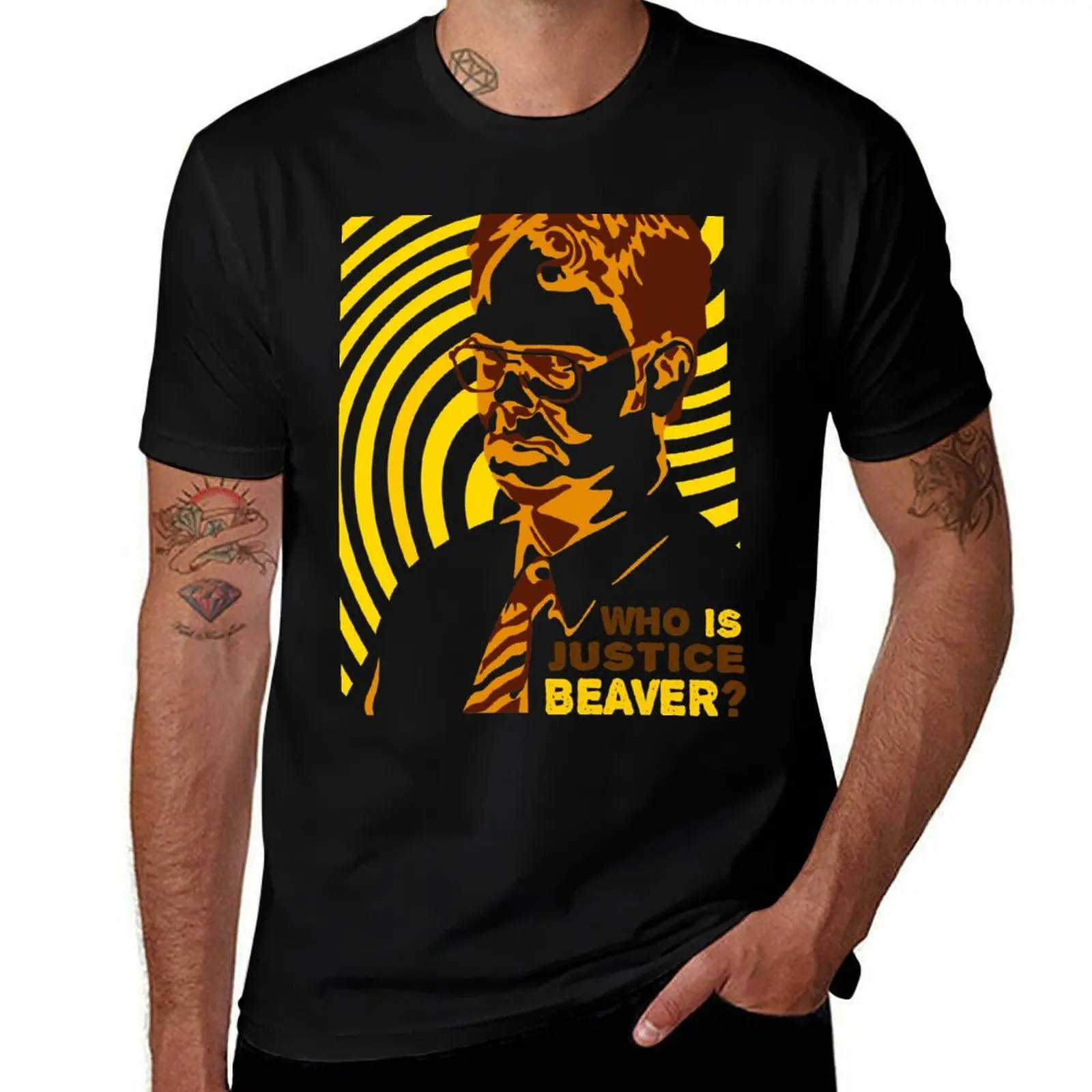 Le Bureau de Dwight Schrute - Qui est Justice Beaver? T-shirt décontracté pour tous les jours