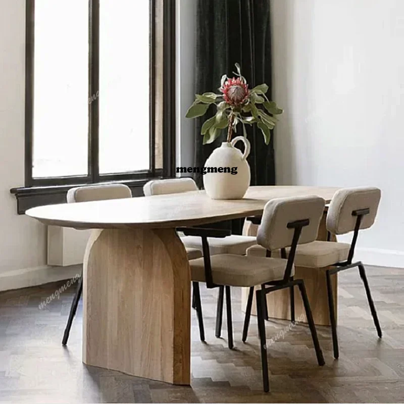 Waterproof Oilproof Dining Table Kitchen High Nordic 4 Chairs Modern Tables Conference Space Saving Mesas De Comedor Furniture