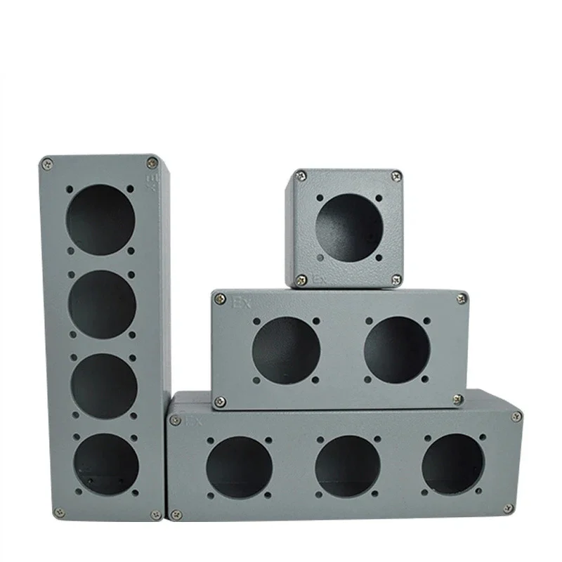 Industrial Cast Aluminum Explosion-Proof Socket Bottom Box Outdoor Waterproof IP66 Exposed Concealed for Safety Equipment
