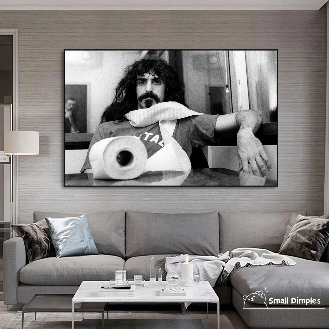 Frank Zappa Poster Music Star Poster Canvas Art Print Home Decoration Wall Painting ( No Frame )