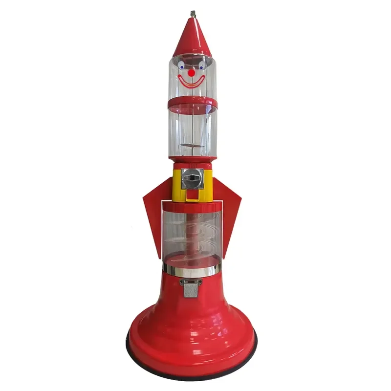 for New Style Rocket Shape Whirler Bouncy Ball Vending Machine Gashapon Cheap Factory Direct Sales