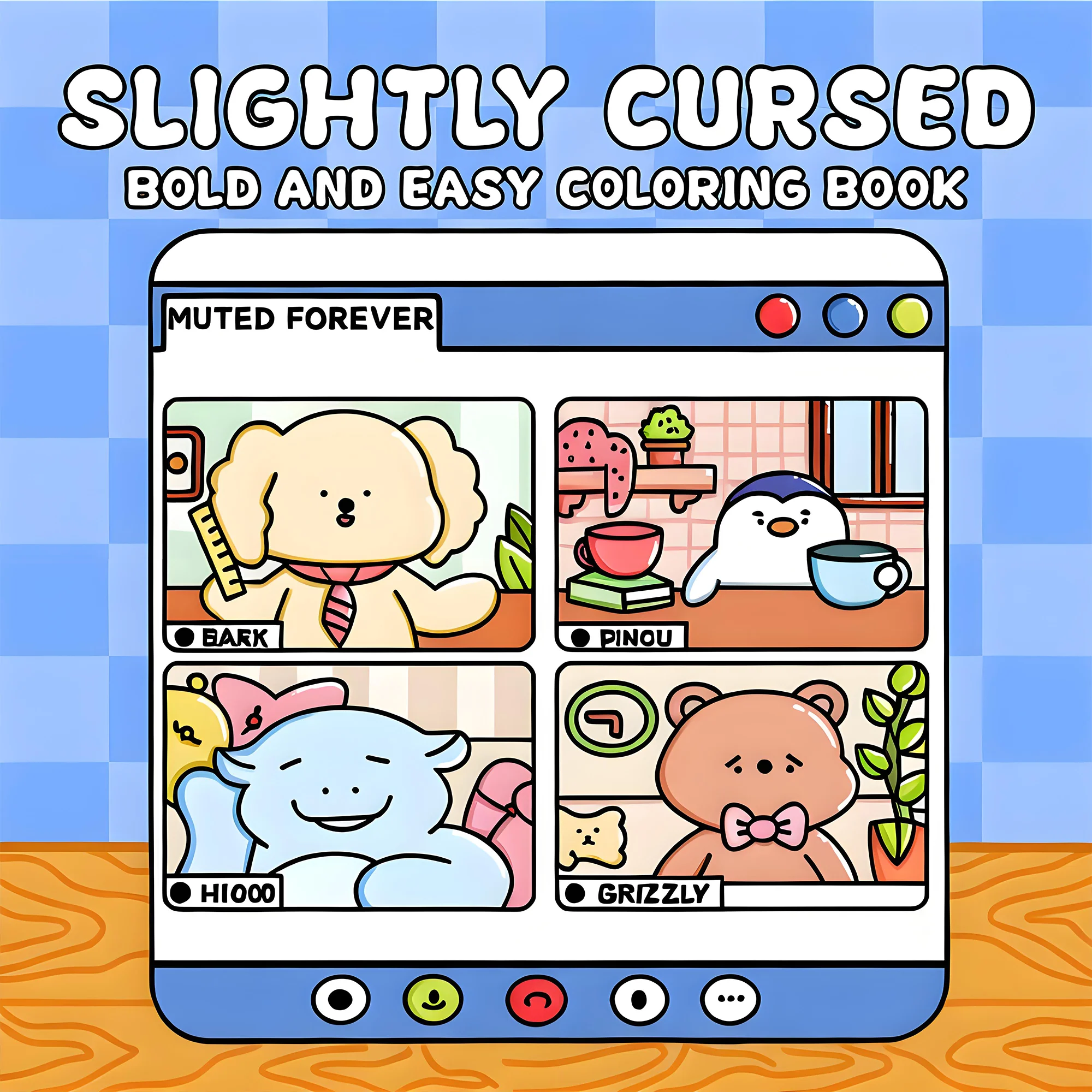

Coloring Book, a Picture Book That Can Be Filled With a Variety Of Rich Colors, 24 Pages With Super Cute Animal Characters